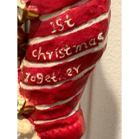 Kurt Adler Hole in the Wall Gang Mouse Couple "1st Christmas Together" Ornament - Picture 6 of 6